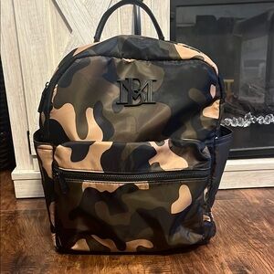 Badgley Mischka Camouflage Travel Backpack